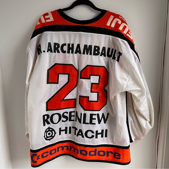 Rare! Vintage Tackla KooKoo Finland Hockey Club Official Game Jersey Size XL - Picture 8 of 11